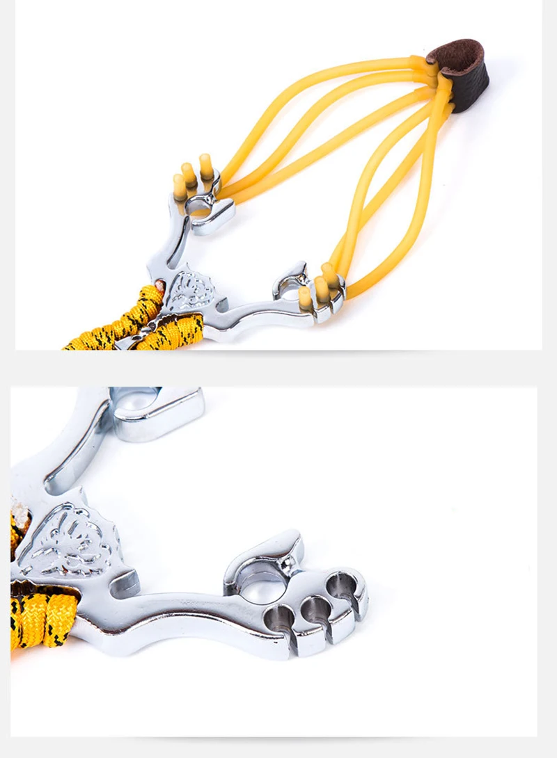 Nova e Poderosa Liga de Alumínio Caça ao ar 2019 Hot Camouflage Arco Catapulta Slingshot Sling Shot Catapult Livre Camping Viagem Kits 4 estilingue sling shot catapulta camuflagem arco catapulta