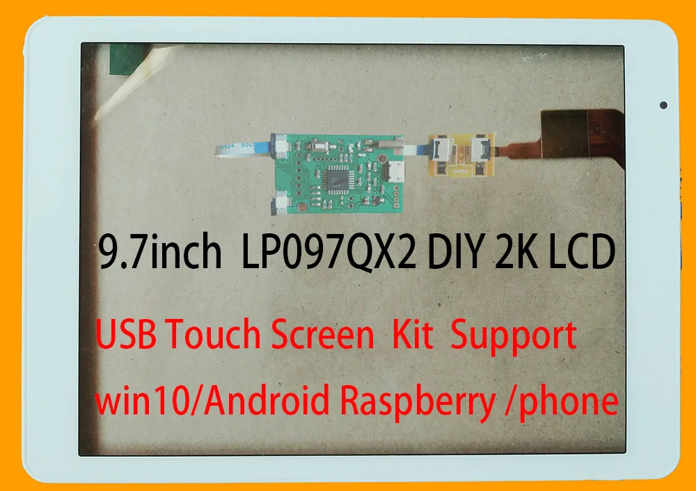 9 7 дюймовый usb интерфейс емкостный сенсорный экран для Caprc DIY Tablepc Ipad lcd с 1024*768 или