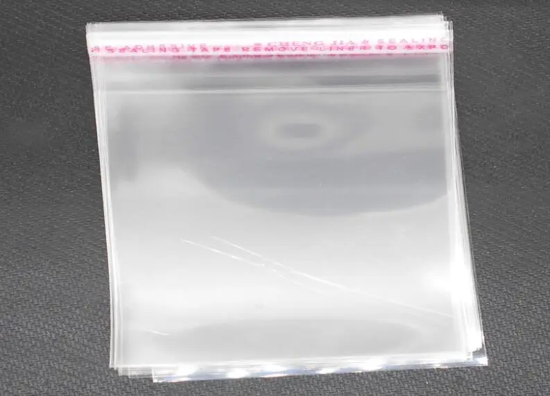 

Beads 200 Clear Self Adhesive Seal Plastic Bags 7x6cm