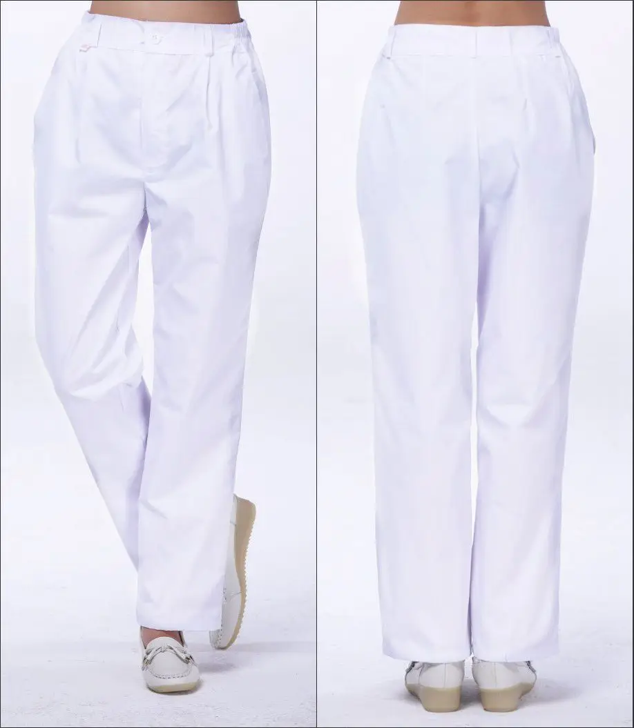 Стиль, женские штаны для медсестры, Длинные эластичные брюки, белый зимний и летний костюм для медсестры, штаны для беременных, синие, розовые