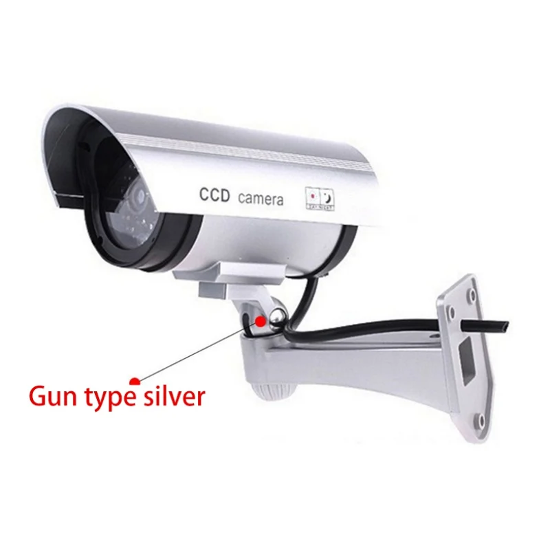 

Simulation Fake Dummy Camera Outdoor Indoor Waterproof Security CCTV Solar Energy Simulate Cameras With LED Light