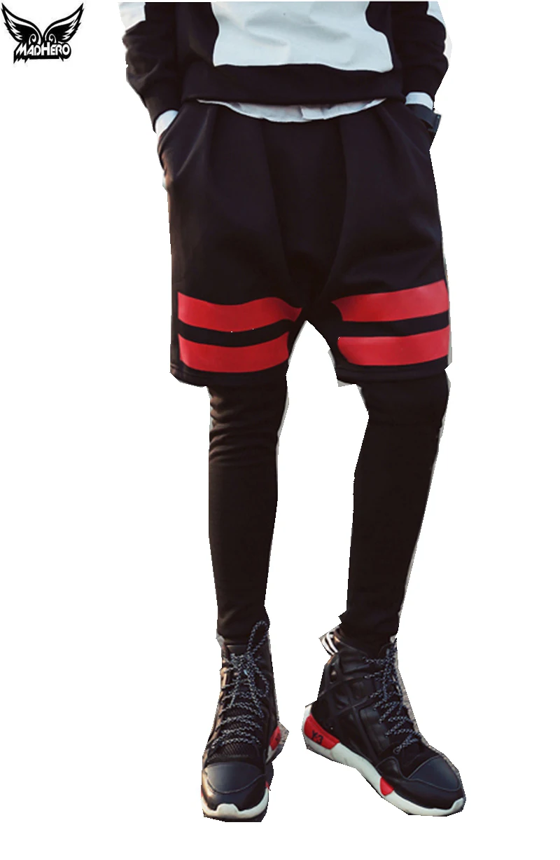 Mens Basketball Short Pants Cotton Fake Two Piece font b Running b font Shorts Basketball Shorts