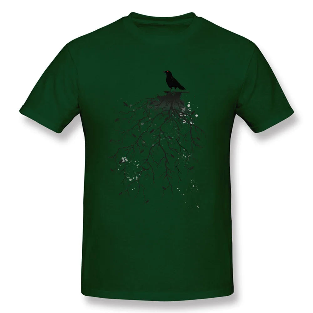 Roost Company Short Sleeve Normal Tshirts 100% Cotton Round Collar Boy Tops Shirts Print Tee Shirts Fall Top Quality Roost dark