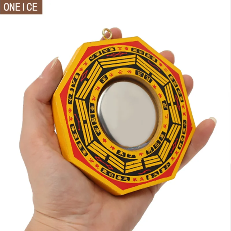 

Lucky Chinese Feng Shui Bumpy Bagua feng shui mirror Taoist amulet energy mirror for home decoration round mirror