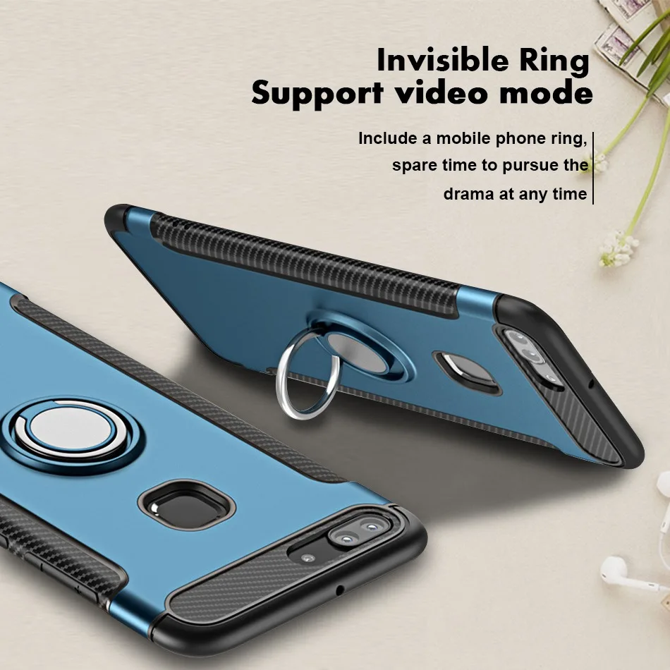 For Samsung Note 9 Case Galaxy J6 J4 A6 Plus 2018 Cover 3D Ring Note9 A6Plus Note8 Coque |