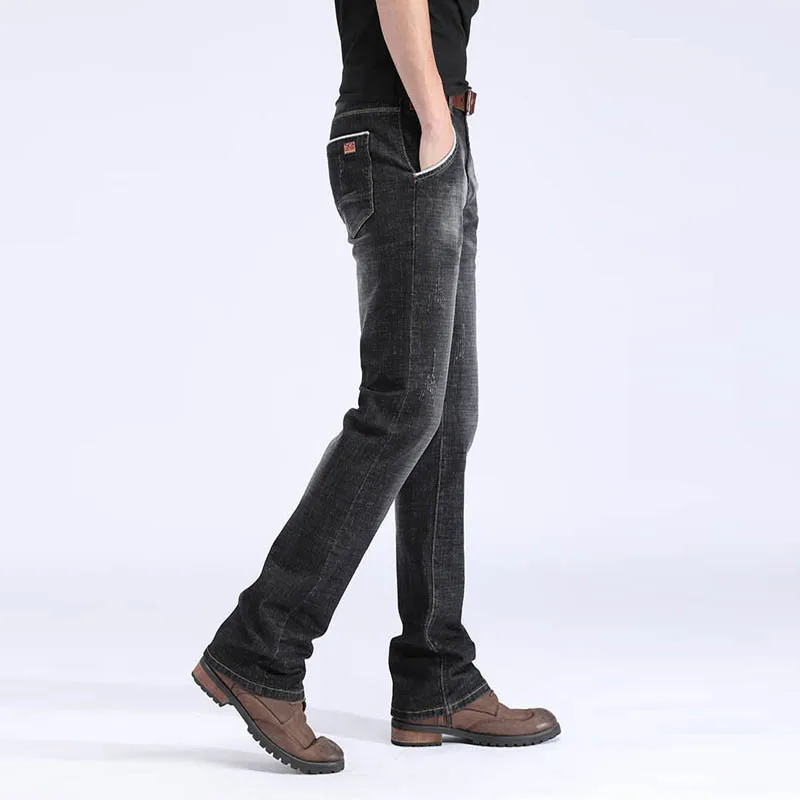 Джинсы обычные мужские яркие брюки черные винтажные повседневные мужские модные