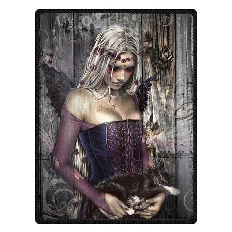 

Comfortable Victoria Frances Vampire Personalized Blanket Sofa Bed Throw Blanket Kid Adult Warm Blanket Children Quilt