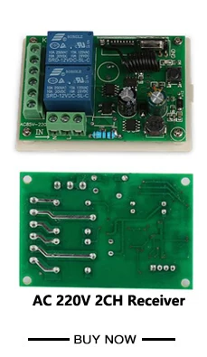 433 МГц Универсальный Беспроводной RF пульт дистанционного управления AC 110 В 220 В 1CH релейный модуль приемника дистанционный светильник переключатель системы передатчик