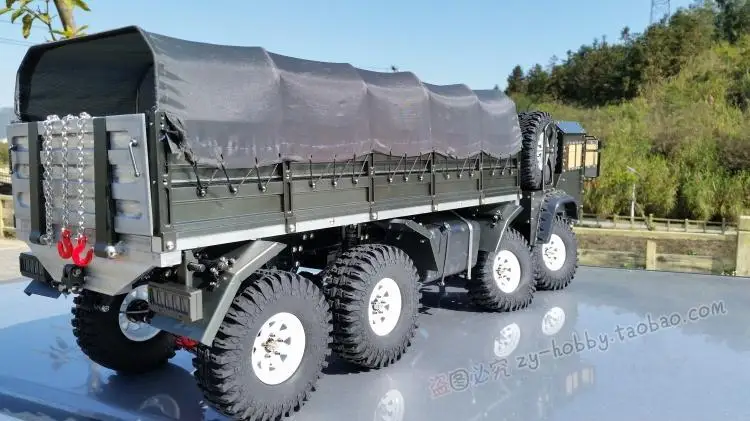 1/10 RC Все 98% из металла CNC 8X8 8WD военный внедорожник гусеничный грузовик рамка +