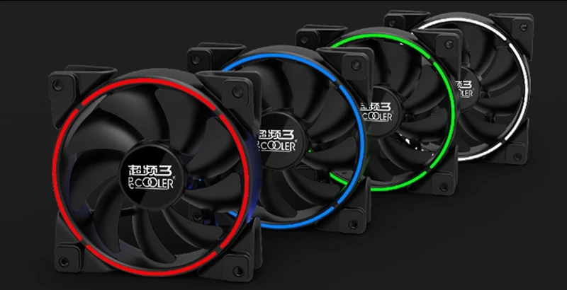 PCCOOLER cpu AURA RGB Вентилятор охлаждения 120 мм чехол для ПК кулер вентилятор 4 Pin ШИМ Ультра тихий светодиодный регулируемый для процессора кулер компьютера