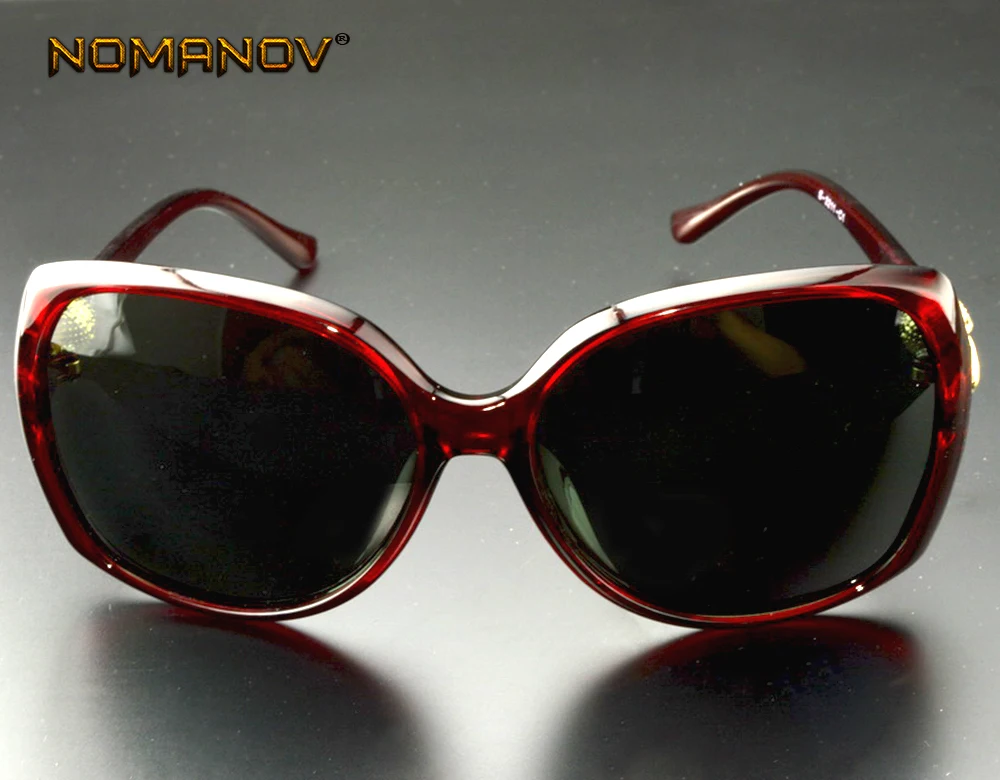 

Limited Fashion Red Oversized Butterfly Women Polarized Sunglasses Delicate Diamond-shaped Temple Shop Party Various Occasions