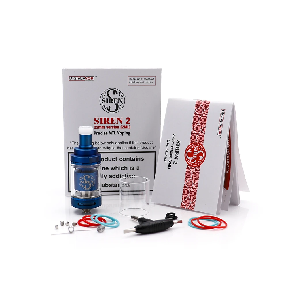 2 шт./лот бак Digiflavor Siren V2 GTA MTL версии 22 мм/24 мм мл/4 5 мл регулировка воздушного потока