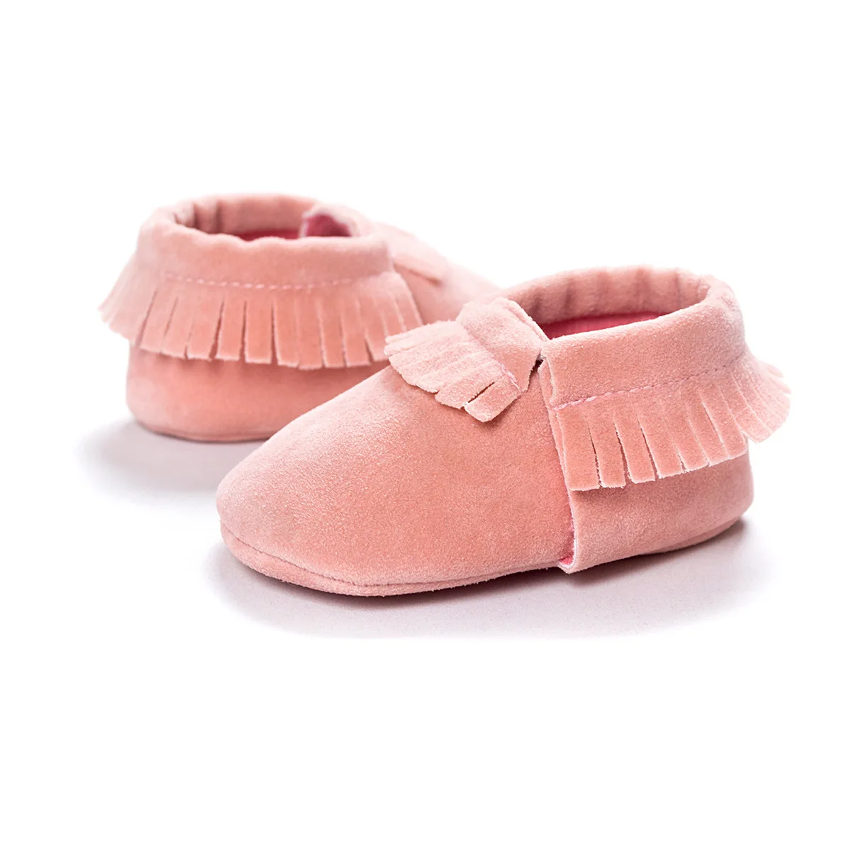 Koovan/детская обувь ребенка; "Принцесса" для деток с года до трех для маленьких мальчиков и девочек Firstwalkers кисточкой функция "анти-потеря" для новорожденных из замшевой кожи