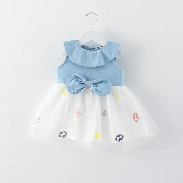infant girl denim dress