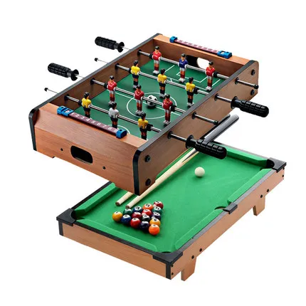 

Two Play Toy Table Combo Sets mini Air hockey table & Table Football table & Billiardtable two of them combination