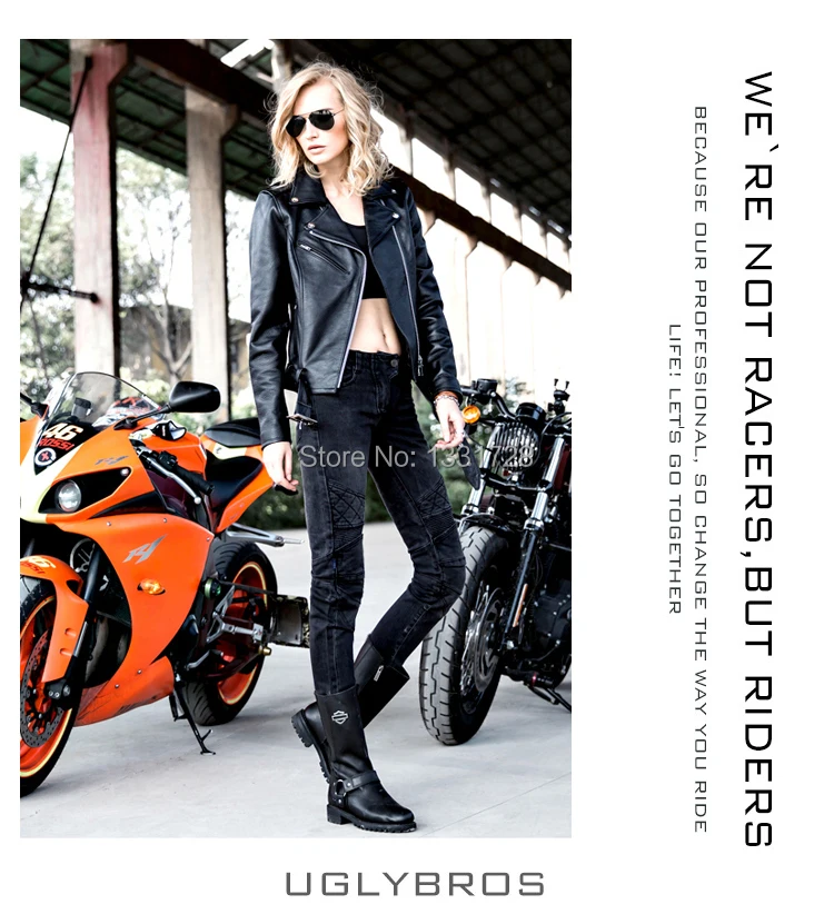 Женские джинсы UGLYBROS Guardian ubp09 джинсы для мотоциклов модное движение черные