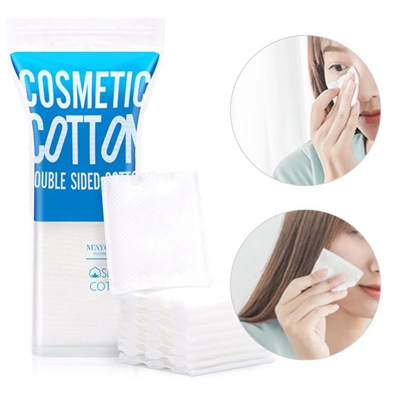 Brand 100 Cotton Pads Face Wipes 50 Pcs/set Soft Cleaning Cotton Double Side Facial Makeup
