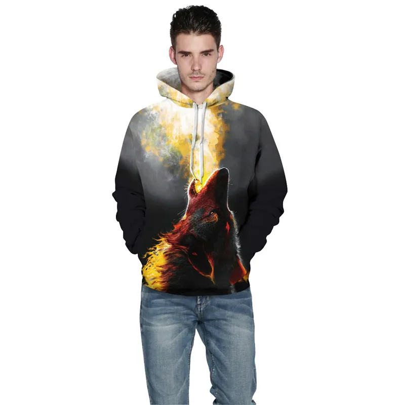 Fashion Autumn and winter Men Women 3D Pullover Hoodie Printed Sweatshirts Long Sleeve Casual Hoodies