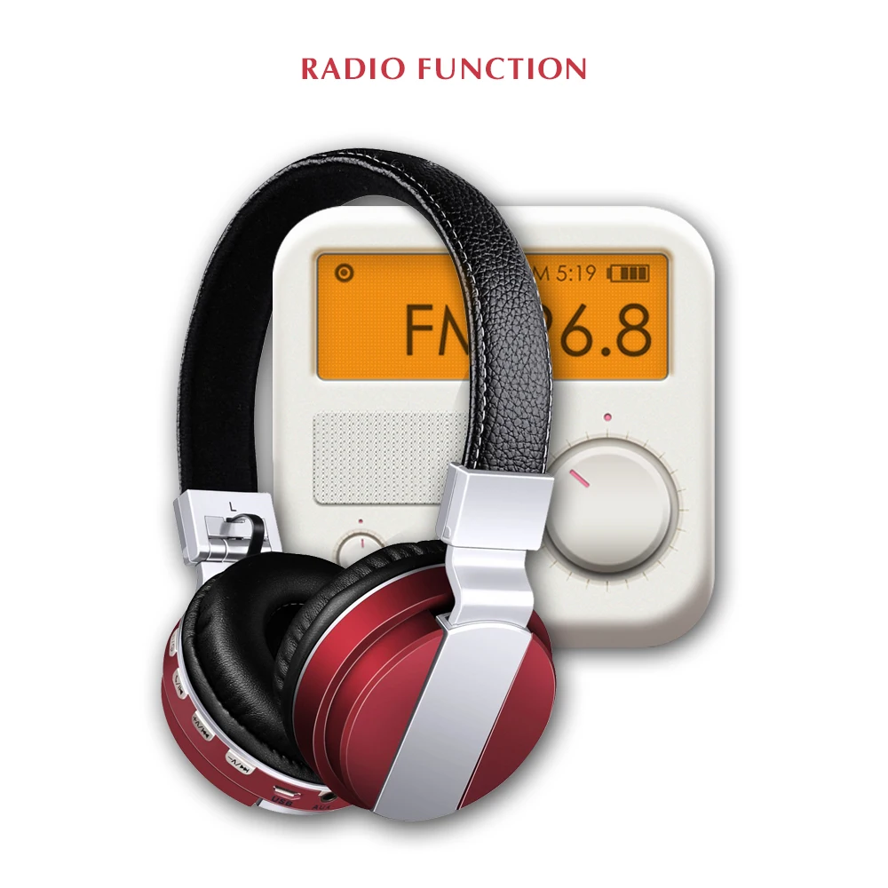  wireless Bluetooth Headphones Bluetooth Stereo Music earphone with mic support TF FM 3.5MM JACK Foldable Comfortable to wear 