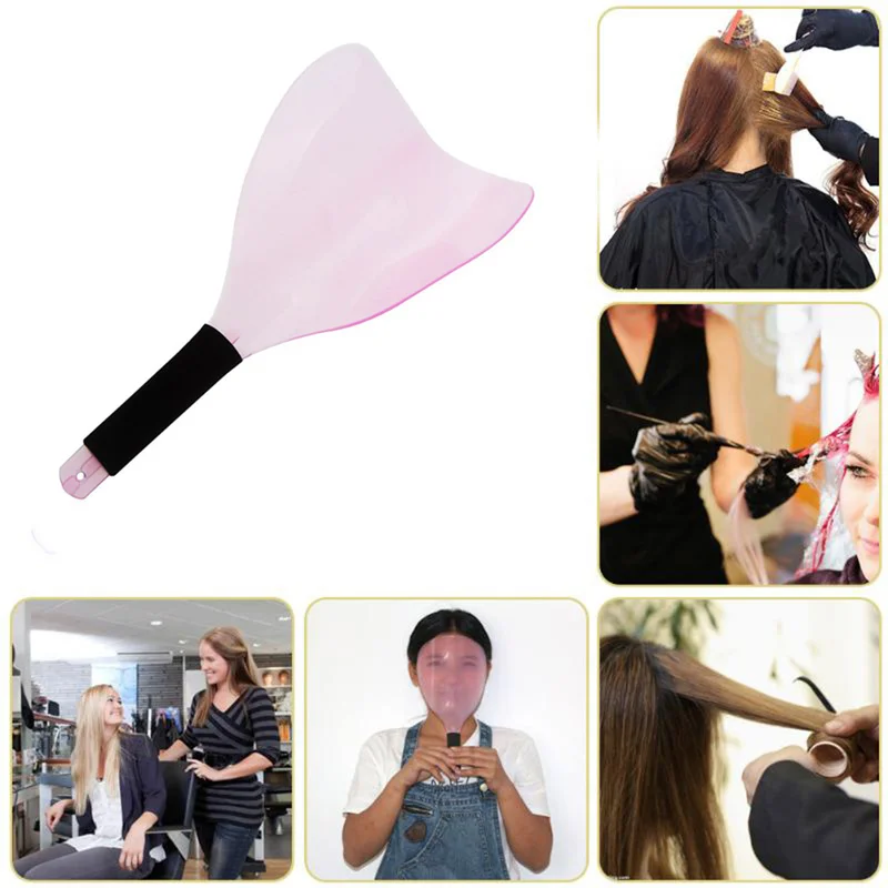 

Professional Salon Hairdresser Styling Face Protective Tool Protector Shield Mask Tools Hairdressing Face Dyeing Random Color