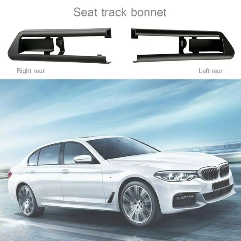 buy Black Seat Track Rail Trim Cover for 5 Series F10 GT 7 Series F02 2009 2013 Car Styling Drop Ship Seat Guide Rail Track Cover