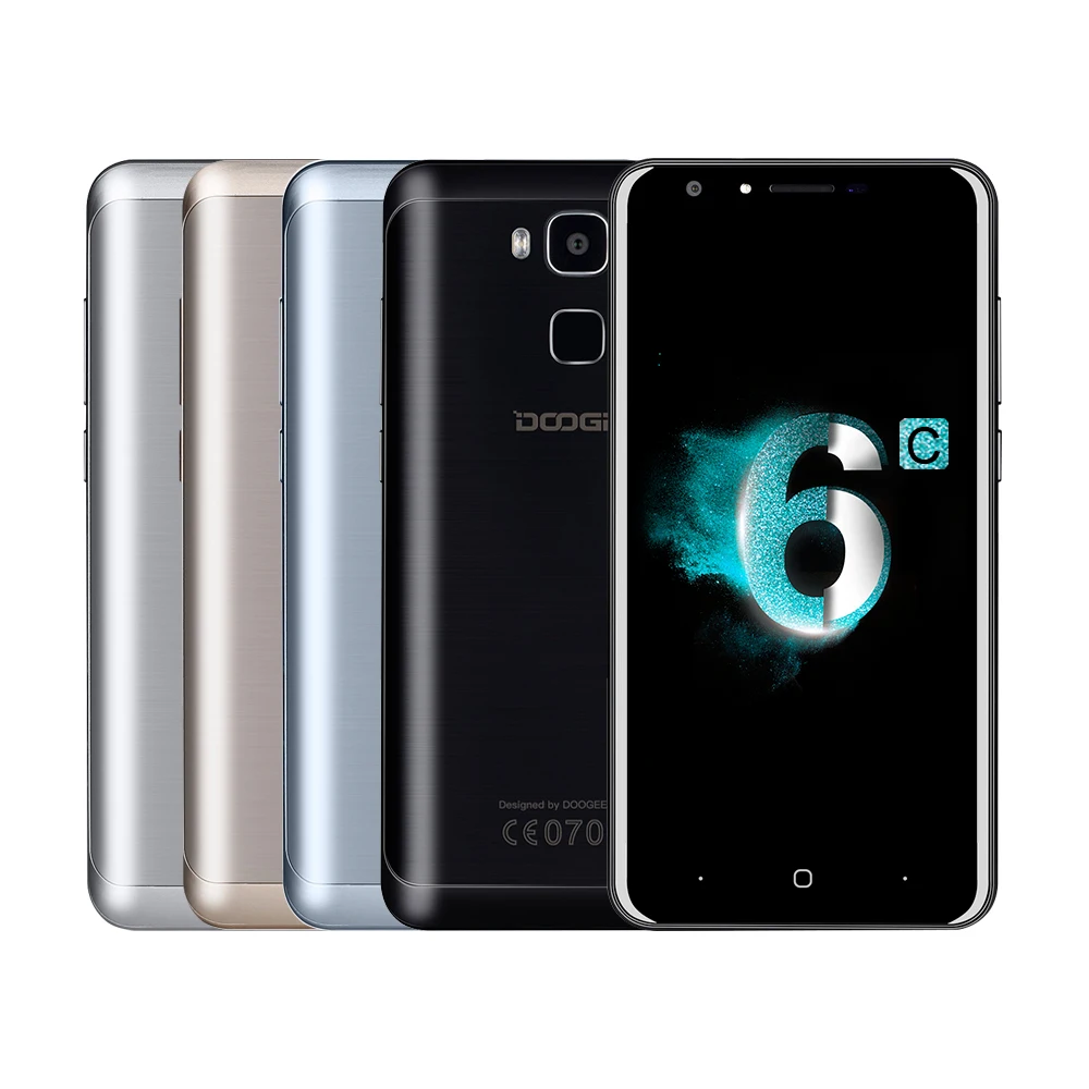 DOOGEE Y6c LTE Fingerprint smartphone 5 5Inch HD 2GB 16GB Android6 0 Dual SIM MTK6737 Quad