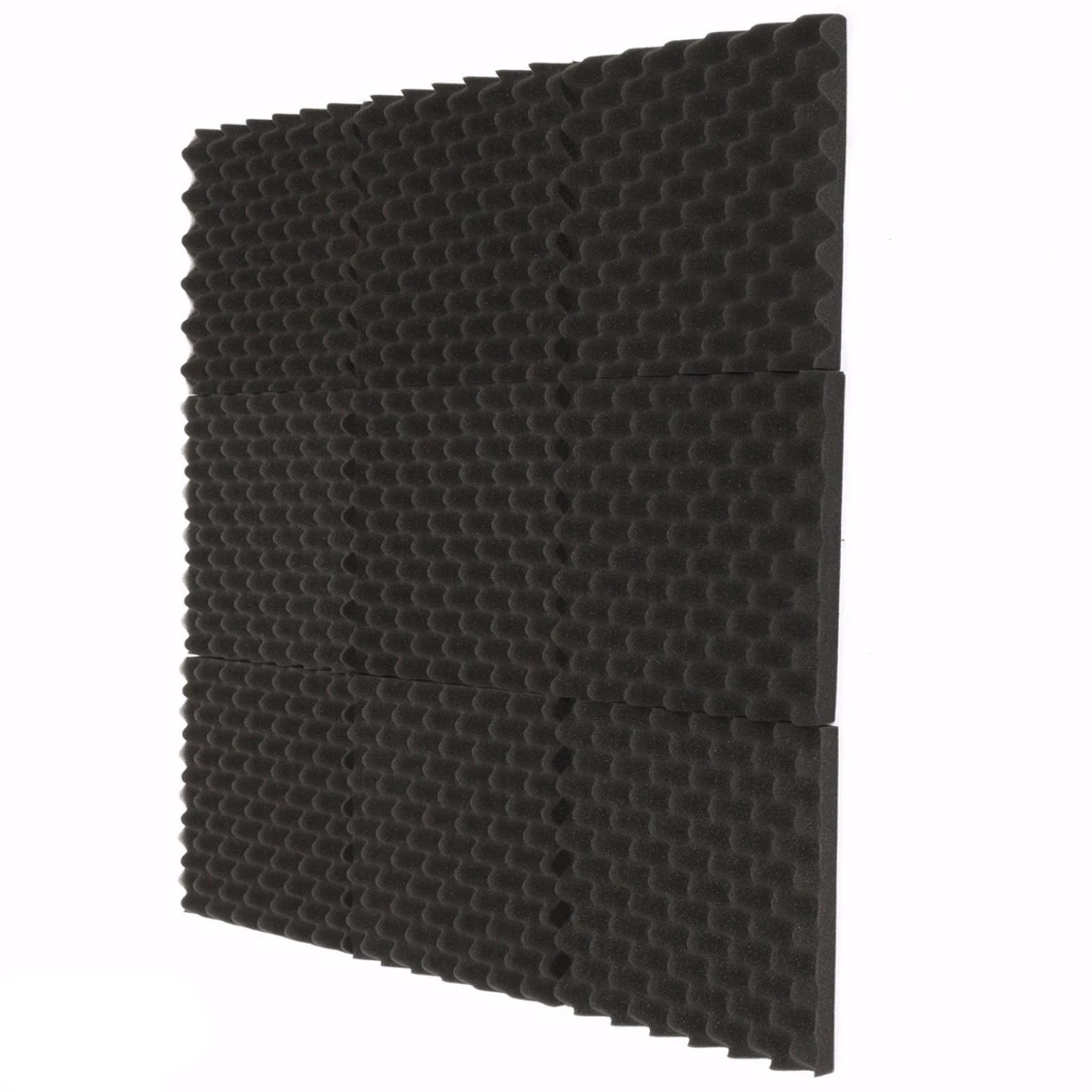

3pcs 300x300x40mm Soundproofing Foam Studio Acoustic Foam Soundproof Absorption Treatment Panel Tile Wedge Polyurethane Foam