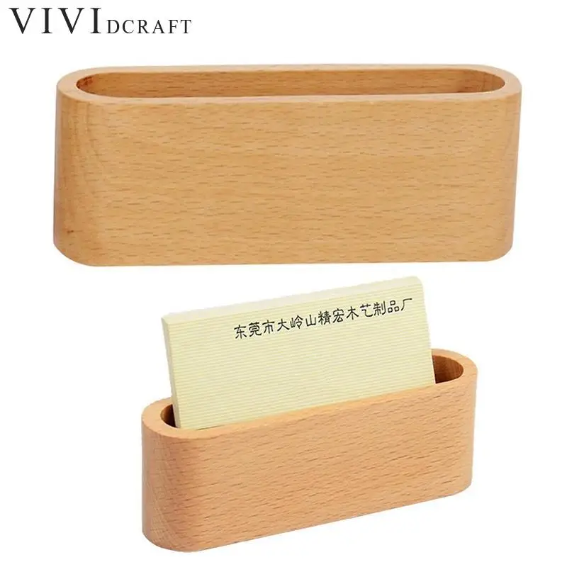 Vividcraft Luxury Wooden Business Card Holders Note Holder Display