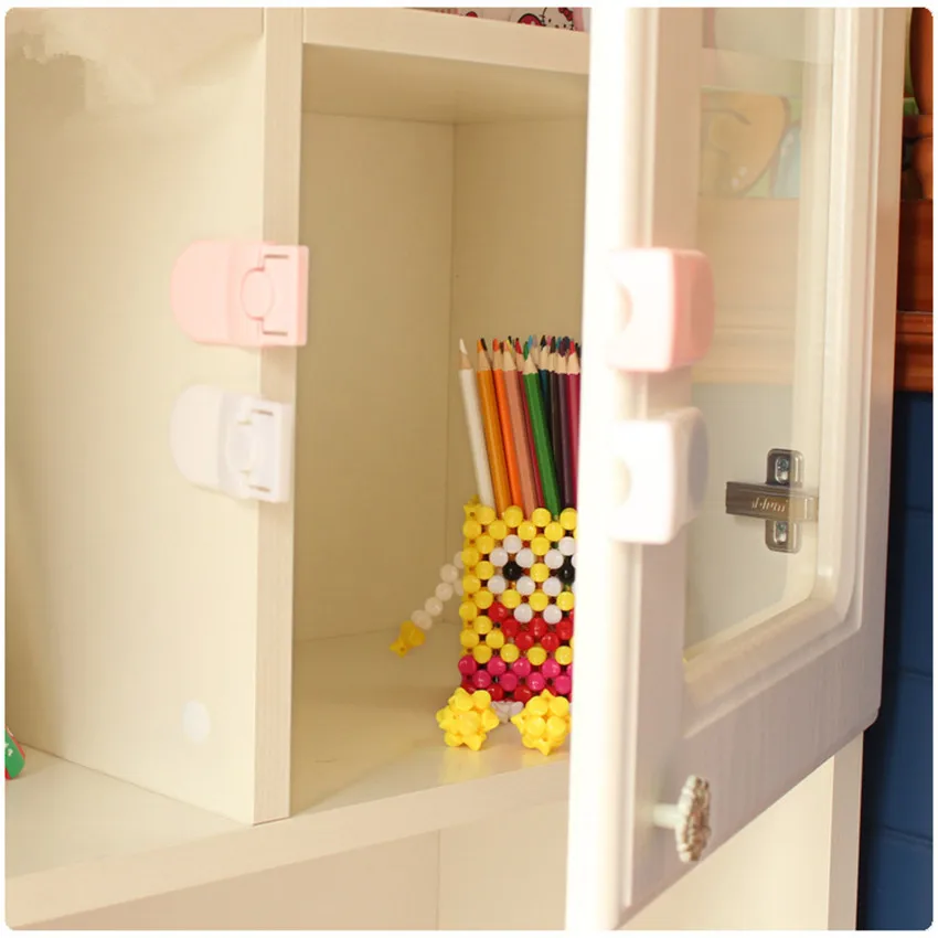 Baby Safety Security for Drawers Safety Cabinet Locks Protection Child Proof Door Lock Children Kids Plastic Lock Child Safety