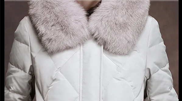 Women Winter Duck Down Jackets Hooded Big Fox Fur Collar Long Coats Dded Down Overknee Jacket Women Winter 2018 AS054 (3) - 