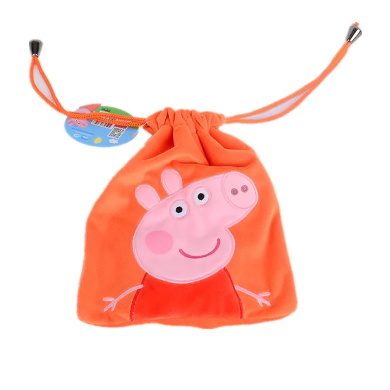 Peppa Pig Джордж детские плюшевые игрушки для девочек милая сумка с персонажем мультфильма кошелек деньги Рюкзак Школьная Сумка мягкие и плюшевые куклы - Цвет: Pepa3