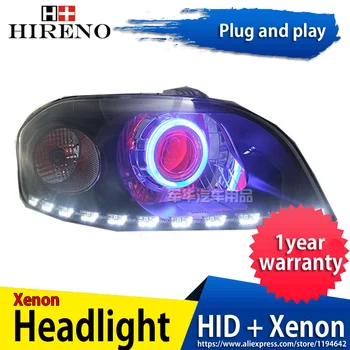 

Car custom Modified Xenon Headlamp for Chevrolet Lova 2006-2008 Headlights Assembly Car styling Angel Lens HID 2pcs