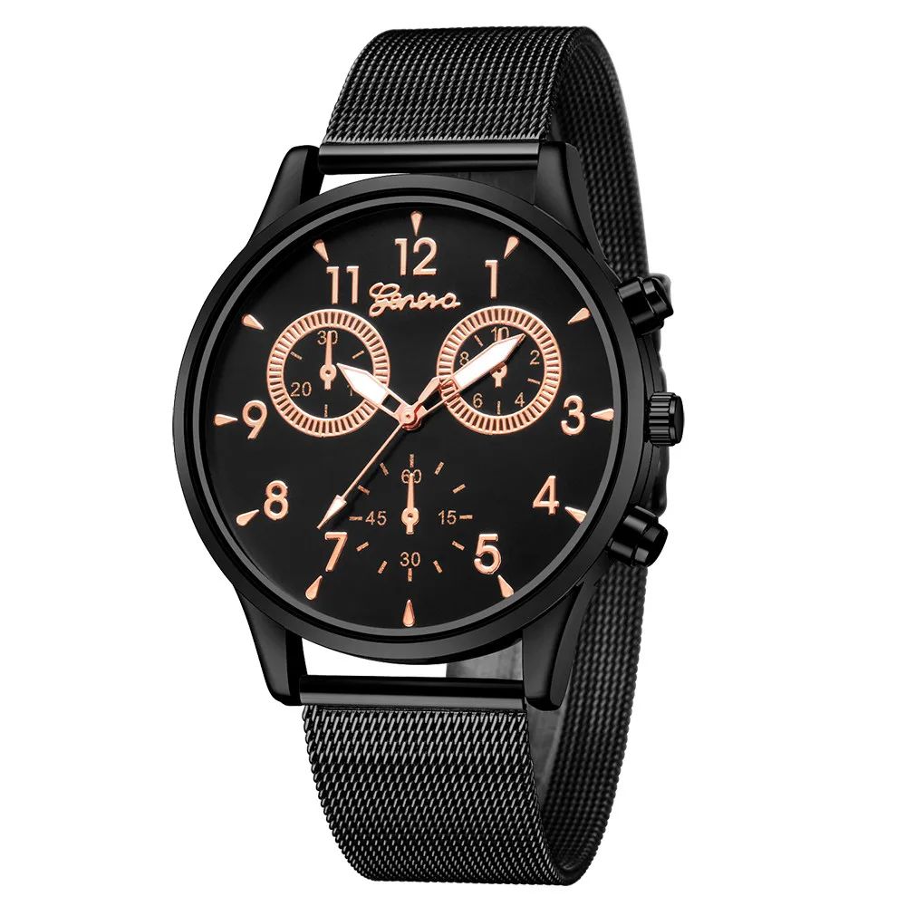 Женские часы 2018 для мужчин модные спортивные нержавеющая сталь случае кожаный ремешок аналоговые кварцевые наручные часы Reloj fe