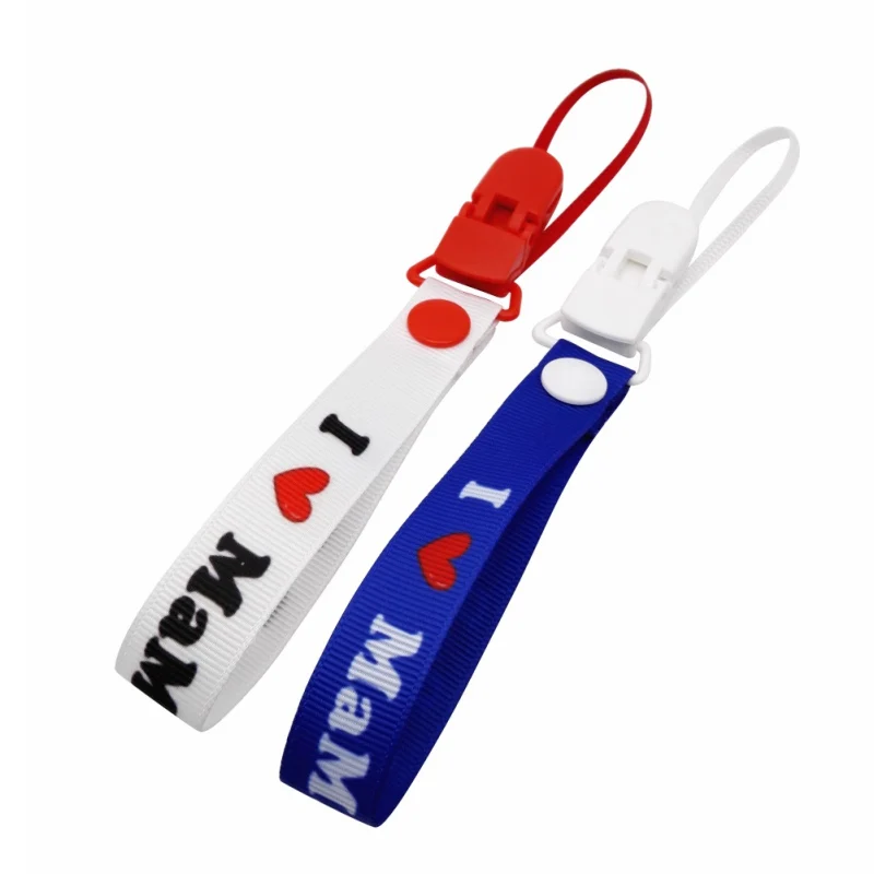 

I LOVE MAM Personalized Name Baby Pacifier Chain For Nipples Babies Pacifier Clips Chain Soother Holder Chain For baby