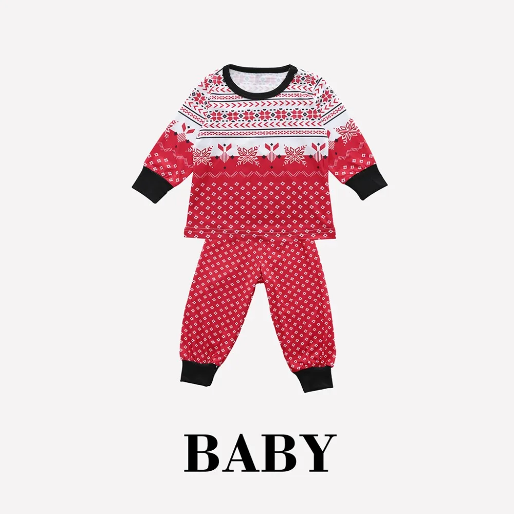 Рождественская Пижама комплект Семья подходящая друг к другу одежда для сна Снежинка Рождество для мамы, папы и ребенка детский комплект