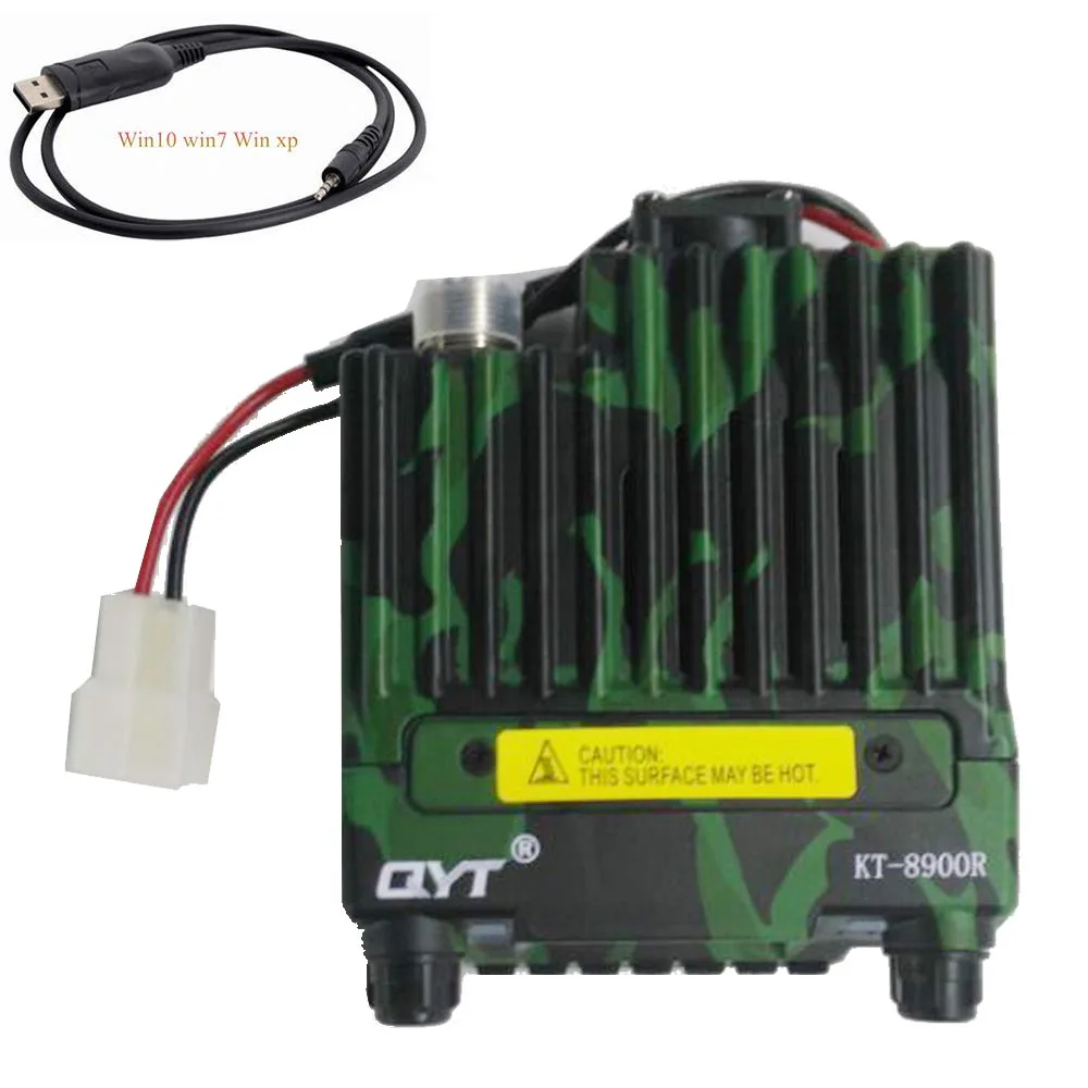 QYT KT-8900R трехдиапазонный приемопередатчик 136~ 174& 240-260& 400~ 480MHz автомобильное мобильное радио 8900R+ USB Программируемый кабель