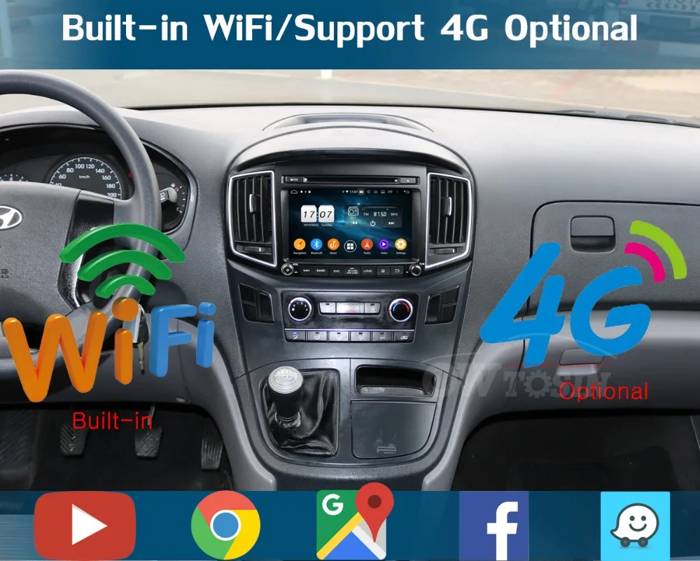 " ips 1920*1080 8 ядерный 4 Гб+ 64 Гб rom Android 9,0 автомобильный dvd-плеер для hyundai H1 Grand Starex DSP радио gps Parrot BT