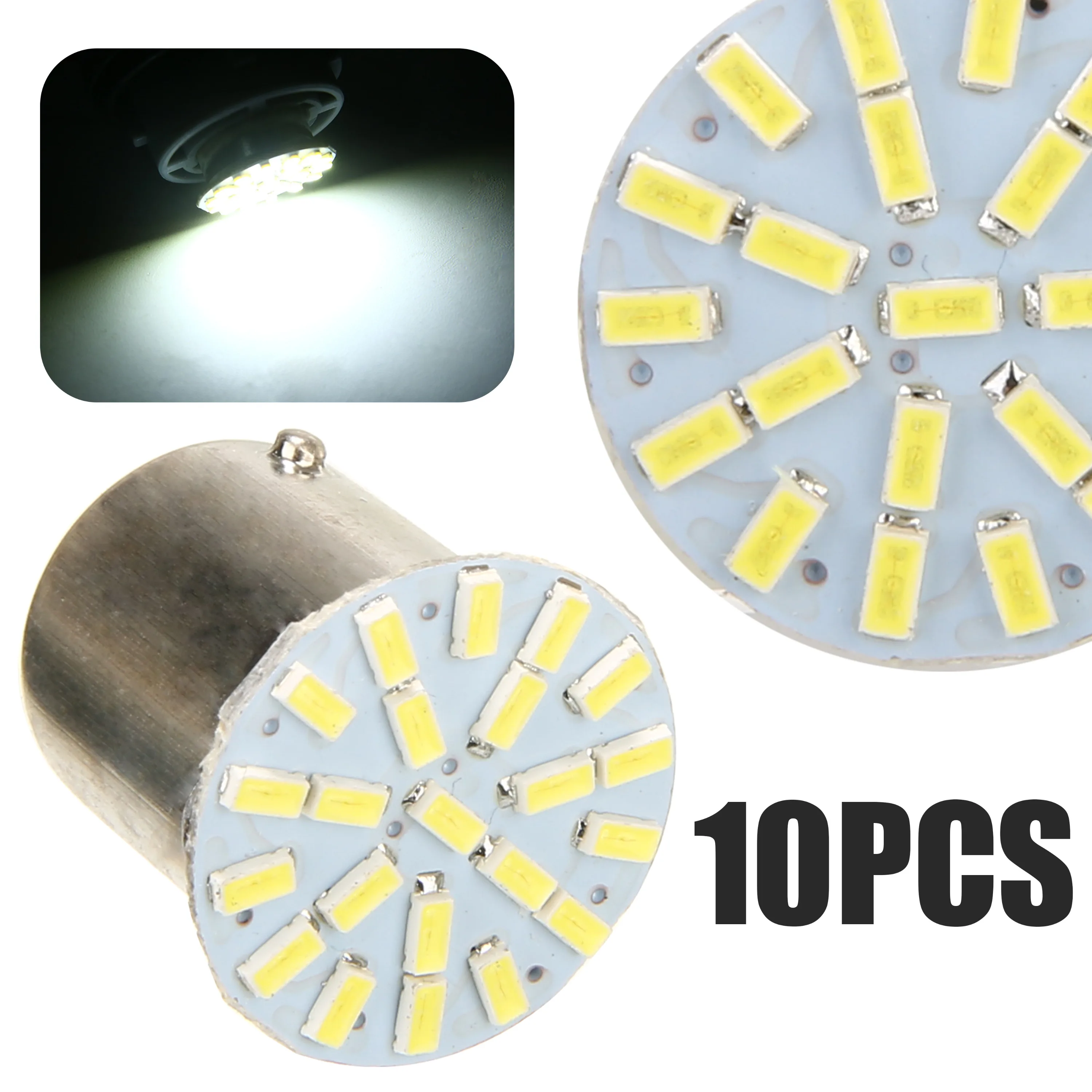 10 шт 24V 1156 BA15S 1206 22SMD светодиодный запасной светильник Холодный белый