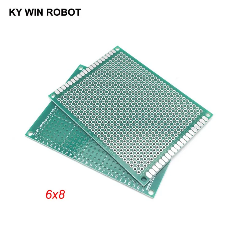 5 шт. 6x8 см 60x80 мм Односторонний Прототип PCB универсальная печатная плата для Arduino