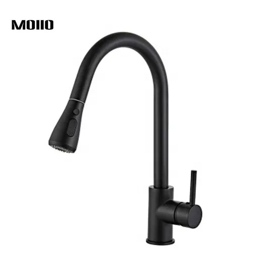 

MOIIO Oil Rubbed Kitchen Faucet Solid Brass Faucet Single Handle Pull Down Swivel Sput Mixer Deck Mounted kitchen sink faucet