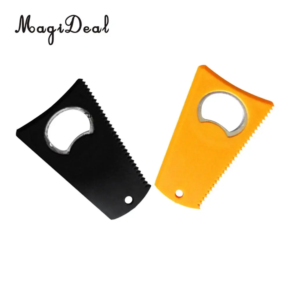 MagiDeal 2Pcs Surfboard Surf Board Surfboard Skimboard Wax Comb Clean Tool Bottle Opener Wax Comb Remover Clean Maintenance Tool