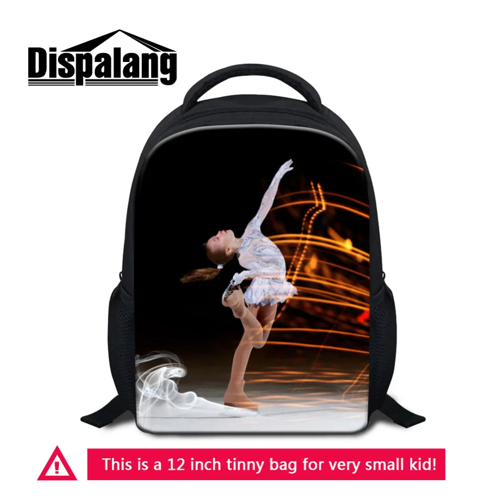 Dispalang Ice Skating Girls Backpack Small Casual Backpacks