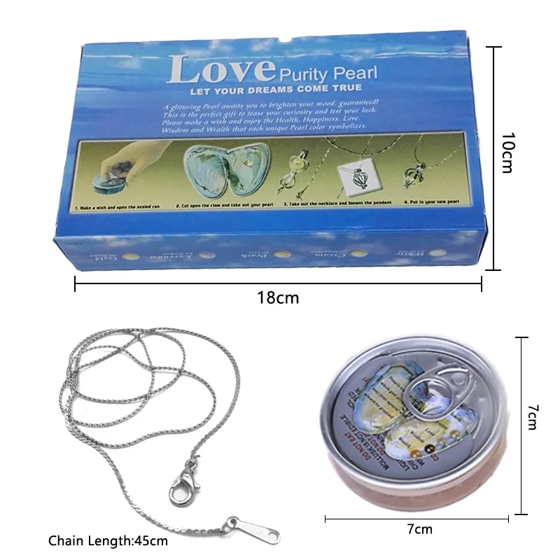 Hongye Wish Box Wish Pearl Love Сердечко-клетка держатель Чокеры ожерелье для женщин подвески жемчужное ожерелье устричный Рождественский подарок