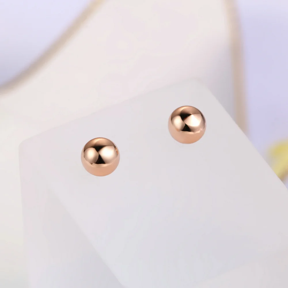 Metal Ball Stud Earrings - Image 5