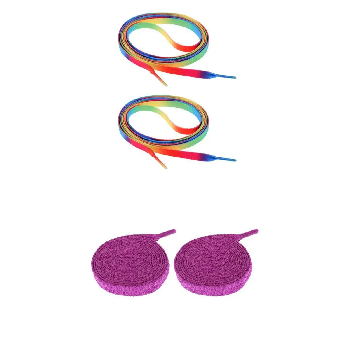 Perfeclan 2 Pairs Roller Inline Skate Shoelaces Skates Strings Shoes Laces for Skating Sports Boots Quad Skates Hockey