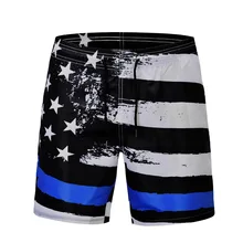 Men's Sports Short Beach Shorts Stripe Star Printed Board Shorts Surfing Swimming Boxer Trunks Bathing Suits Swimwear Swimsuits