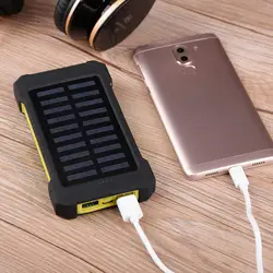 Двойной USB солнечной энергии зарядное устройство водонепроницаемый 300000 мАч портативный солнечной энергии ed двойной аккумуляторный, с
