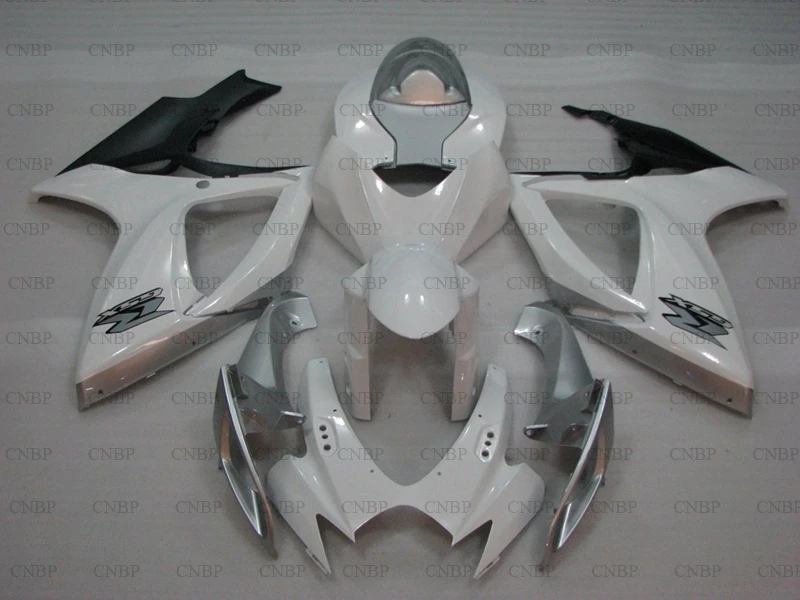 GSXR 750 2006 - 2007 K6 обтекатель GSX R 07 Abs GSXR600 06 серебристый белый | Дом и сад