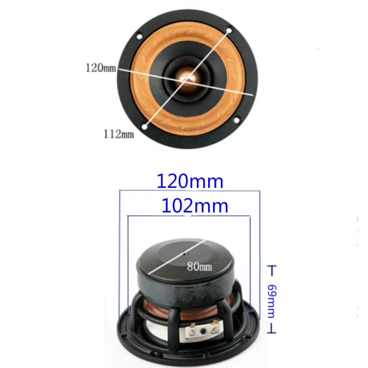 Tenghong 1 шт. 4 дюйма книжная полка аудио динамик 4Ohm 8Ohm 30 Вт HIFI ВЧ Средний бас громкий динамик Настольный динамик алюминиевая рамка