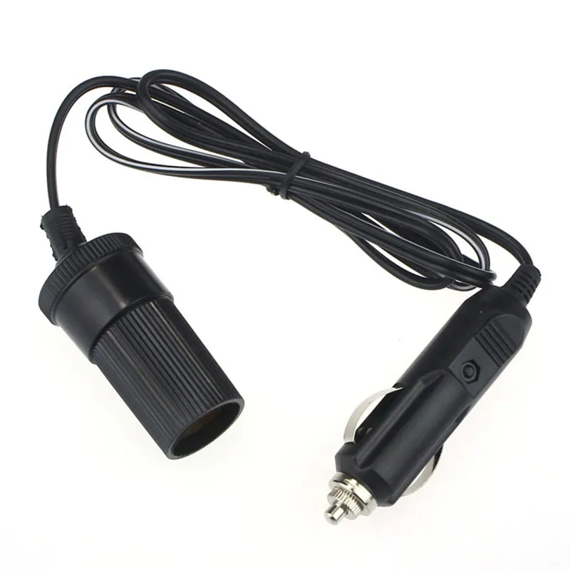 

Car-styling 2019 Universal 1M Car Accessory 12V 10A Car Accessory Cigarette Lighter Socket Extension Cord Cable p#dropship